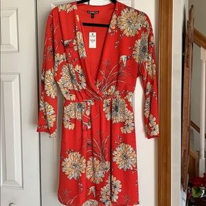 Express faux wrap dress